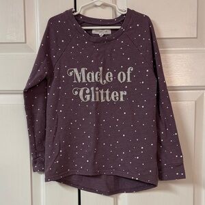 Kids Long Sleeve Shirt with Glitter Design